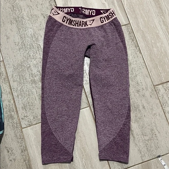 Gymshark Women's Gray and Purple Leggings bundle - Picture 4 of 7